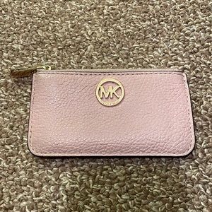 Michael Kors Leather Coin Purse Light Pink